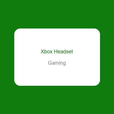 Xbox Headset